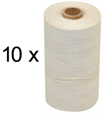 10 st. rullar Mattvarp 12/6 Oblekt 500 gr / rulle